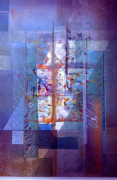 Materialbild, Mischtechnik, 1990 – Ranil Ranasinghe