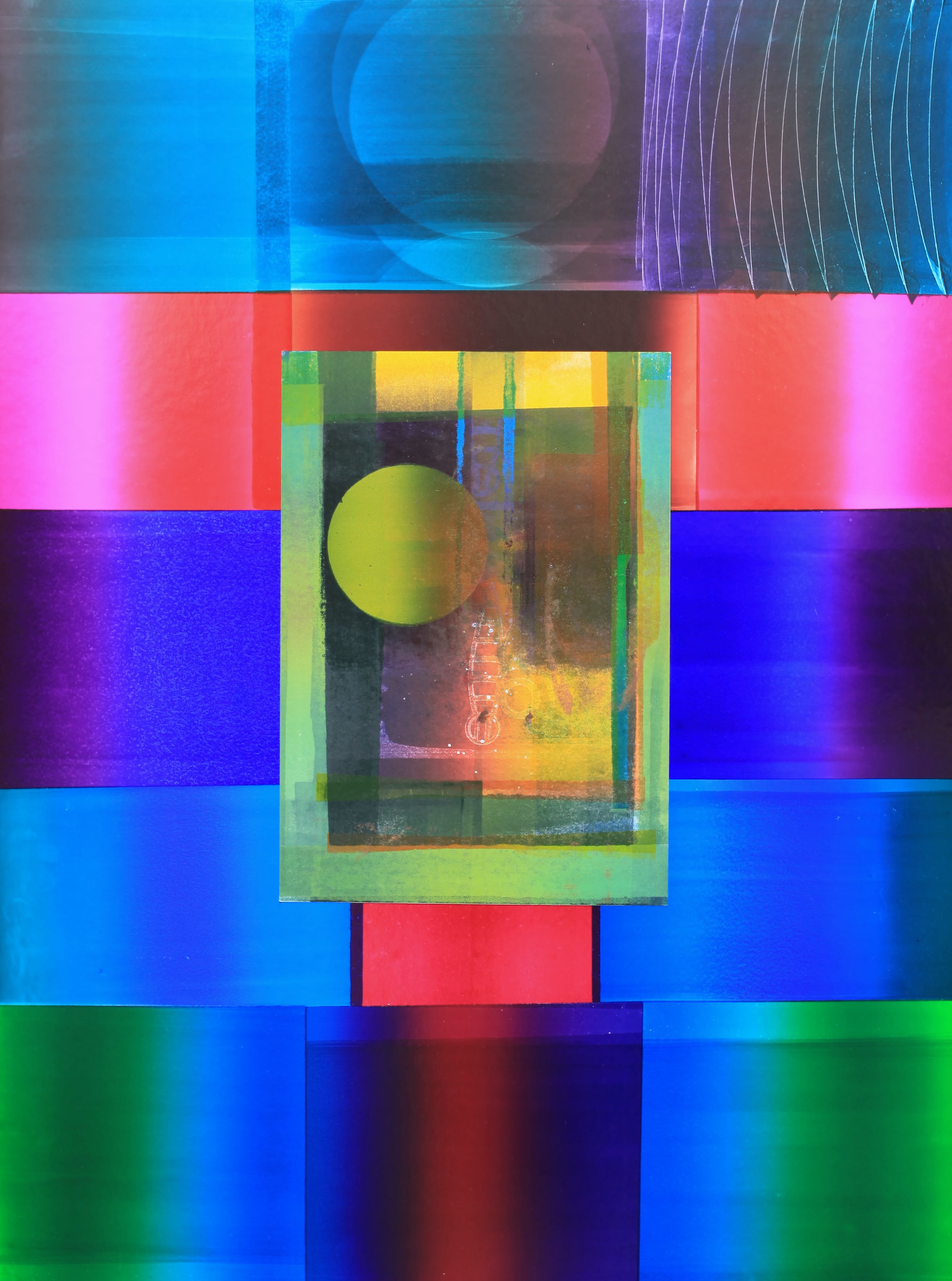 Schönheit der Nacht, Walzendruck, 1999 – Ranil Ranasinghe